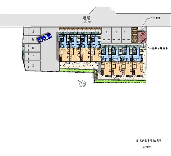 ★手数料０円★鎌ケ谷市丸山２丁目　月極駐車場（LP）